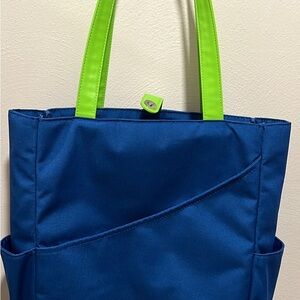 Blue and Green Tote Bag